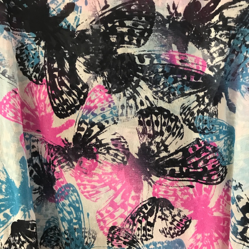 I.N.C. Printed One-Shoulder Top - Picture 2 of 5